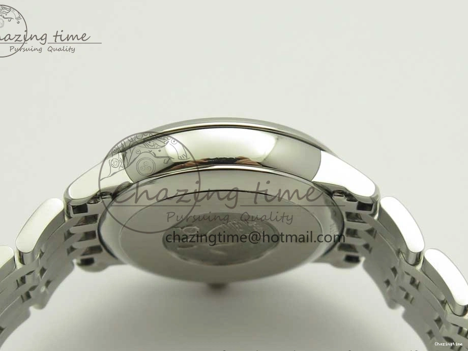 0712 De Ville Prestige Ladies 32.7mm SS MKF 1:1 Best Edition White Dial RG Markers on SS Bracelet MIYOTA Soft 7970